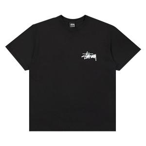 Футболка Stussy Old Phone, окрашенная в пигмент, черная