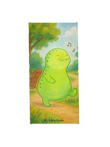 Mr. & Mrs. Panda Спортивное полотенце с рисунком в виде черепашьего свистка, без буквы S    белого цвета