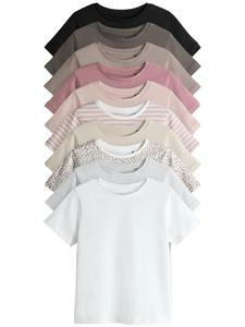 Рубашка The Set, светло-серый/темно-розовый/черный/белый