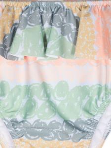 Knot плавки бикини Malia с оборками, зеленый