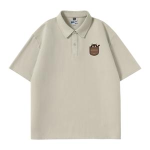 Поло мужское с лацканом тонкое Others WARRIOR, хаки