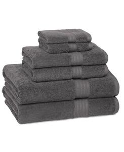 Фирменный набор полотенец из 6 предметов, 100% хлопок Cassadecor, цвет charcoal