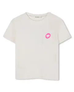 Детская футболка 100% хлопок с рисунком на спине Billieblush, цвет Crudo