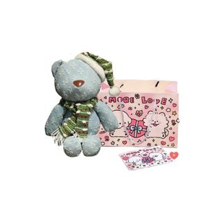 Плюшевый мишка, плюшевая кукла, высота 38 см Love of wormwood, зеленый