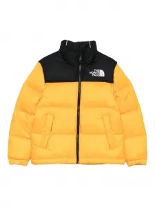 Стёганая куртка с вышивкой-логотипом The North Face, желтый