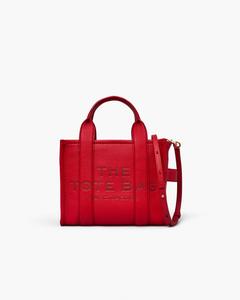 Маленькая кожаная сумка-тоут Marc Jacobs, цвет True Red