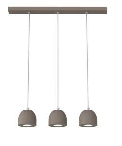 Подвесной светильник Lumicom Campanella Linear X3, 69x69x12 см цвет hochglanz hellgrau