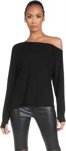 Футболка Michael Lauren Kristopher Core Oversized с открытыми плечами