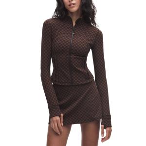 Куртка Define Lululemon, square heart jacquard java sequoia