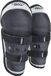 Защитные наколенники/защита голени Fox Racing Titan для мотокросса, унисекс, детские., Black/Silver