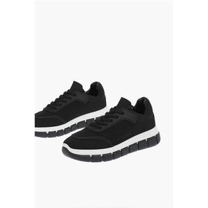 Кроссовки LOVE TASSEL 50 из перфорированной ткани с рифленой подошвой Moschino, Black