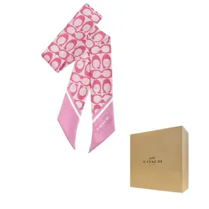 COACH Шёлковый шарф женский розовый, Pink