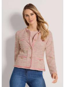 MADELEINE Короткий блейзер в стиле высокой моды, кремовый / пудрово-розовый / абрикосовый цвета