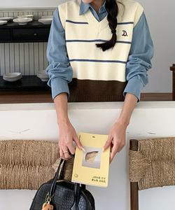 аимоха -выбрать-/Вязаный жилет Border