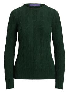 Ralph Lauren Collection свитер фактурной вязки, зеленый