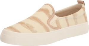 Женские слипоны Sperry Crest Vibe с блестящей полоской из льна, Taupe Tie Dye
