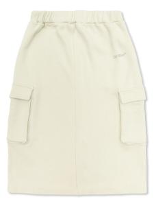 Off-White Kids хлопковая юбка, белый