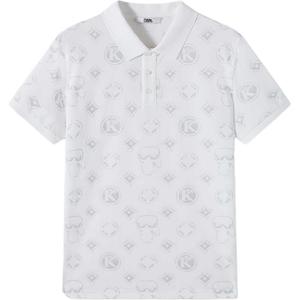 KARL LAGERFELD / Karl Lagerfeld Jeans Футболка-поло Karl Lagerfeld SS25 мужская белая