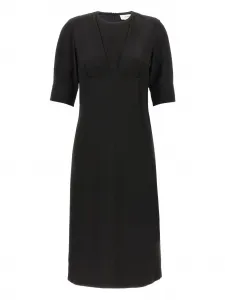 Платье с короткими рукавами SPORTMAX, черный