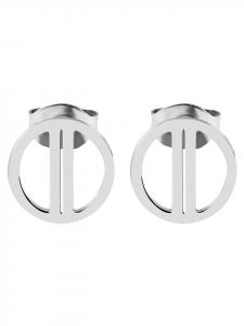 Adeliás Женские серьги - Серьги-гвоздики из нержавеющей стали серебристого цвета