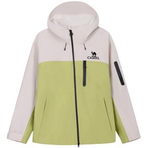 Ветровка All weather Waterproof, Windproof, And Abrasion Resistant унисекс CAMEL, iridescent белый/оливково-зеленый