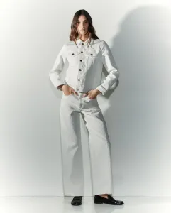 Женская джинсовая куртка Tintoretto, кремово-белый