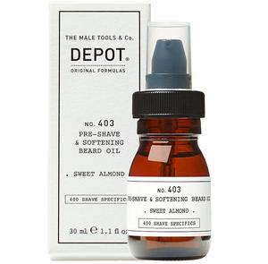 Depot 403, Масло для смягчения бороды перед бритьем, аромат миндаля, 30 мл