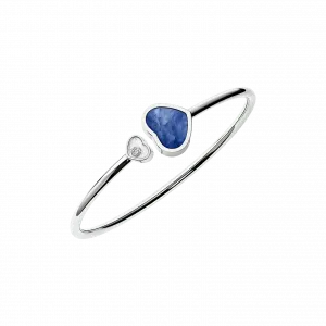 Браслет Chopard Happy Hearts - Браслет, белое золото, бриллиант, голубой перламутр