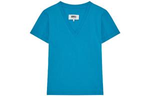 Футболка женская синяя Mm6 Maison Margiela