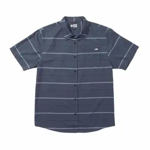 Рубашка с коротким рукавом Salty Crew Skipper tech woven, синий
