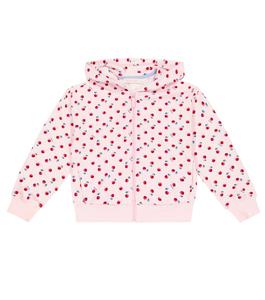 Толстовка на молнии с принтом Monnalisa, розовый