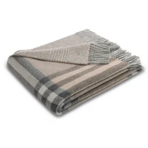 Плед Plaid Twin Check в классическом клетчатом дизайне Biederlack, коричневый