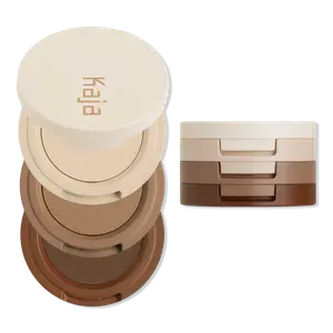 Набор из трех теней для век Beauty Bento Stacked Eyeshadow Trio Kaja, Neutral Moment (neutral earthy tones)