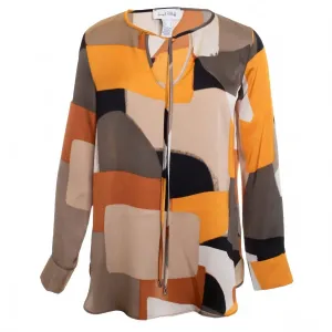 Женская блузка с абстрактным принтом, разноцветная Joseph Ribkoff