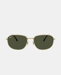 Солнцезащитные очки унисекс прямоугольной формы из металла Ray-Ban, золотой