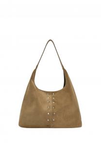 Сумка-тоут SHOULDER PULL&BEAR, коричневый