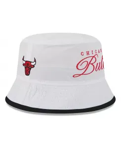 Мужская бело-черная нейлоновая бейсболка Chicago Bulls 2025 NBA Draft New Era