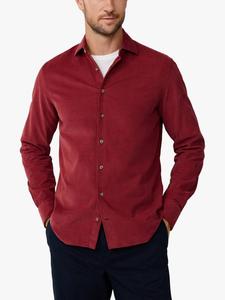 Рубашка из тонкого вельвета Hackett London, Burnt Red
