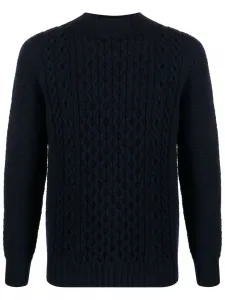 Джемпер фактурной вязки Drumohr, синий