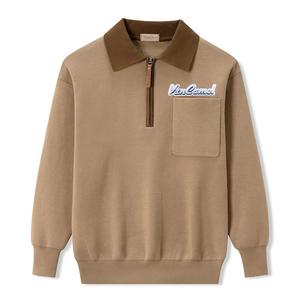 Термобелье мужское с лацканом Lapel Moderate VanCamel, коричневый