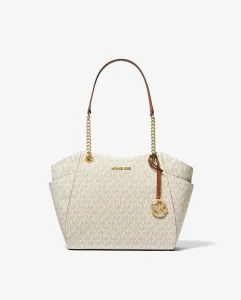 Большая сумка через плечо Jet Set с логотипом Michael Michael Kors, белый