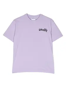 Футболка с графичным принтом Marcelo Burlon County Of Milan Kids, фиолетовый