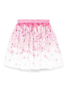 Monnalisa юбка с принтом, розовый