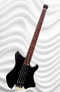 EART BASS BW-4, корпус из цельного распиленного под книгу красного дерева, 4-струнный бас, 24 ладa из нержавеющей стали