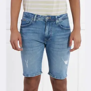 Джинсовые шорты прямого кроя Pepe Jeans London, синий