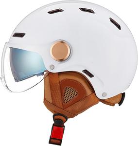 Полушлем мотоциклетный stdpcxz с двойным солнцезащитным козырьком, белый