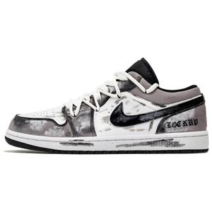 Jordan Air 1 Doomsday Ruins амортизирующие низкие винтажные баскетбольные кроссовки Unisex серо-коричневый
