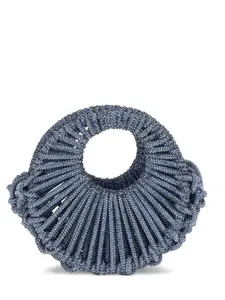 Мини-сумка, украшенная кристаллами Hibourama, синий