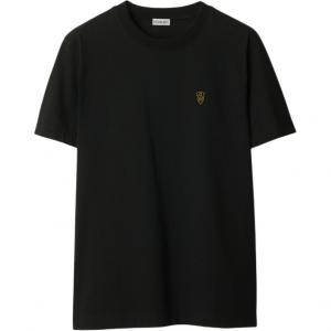 Футболка с вышитым логотипом Burberry, черный