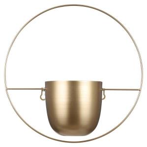 Цветочный горшок Mica Decorations Dexter, 14x34x34 см, золотой